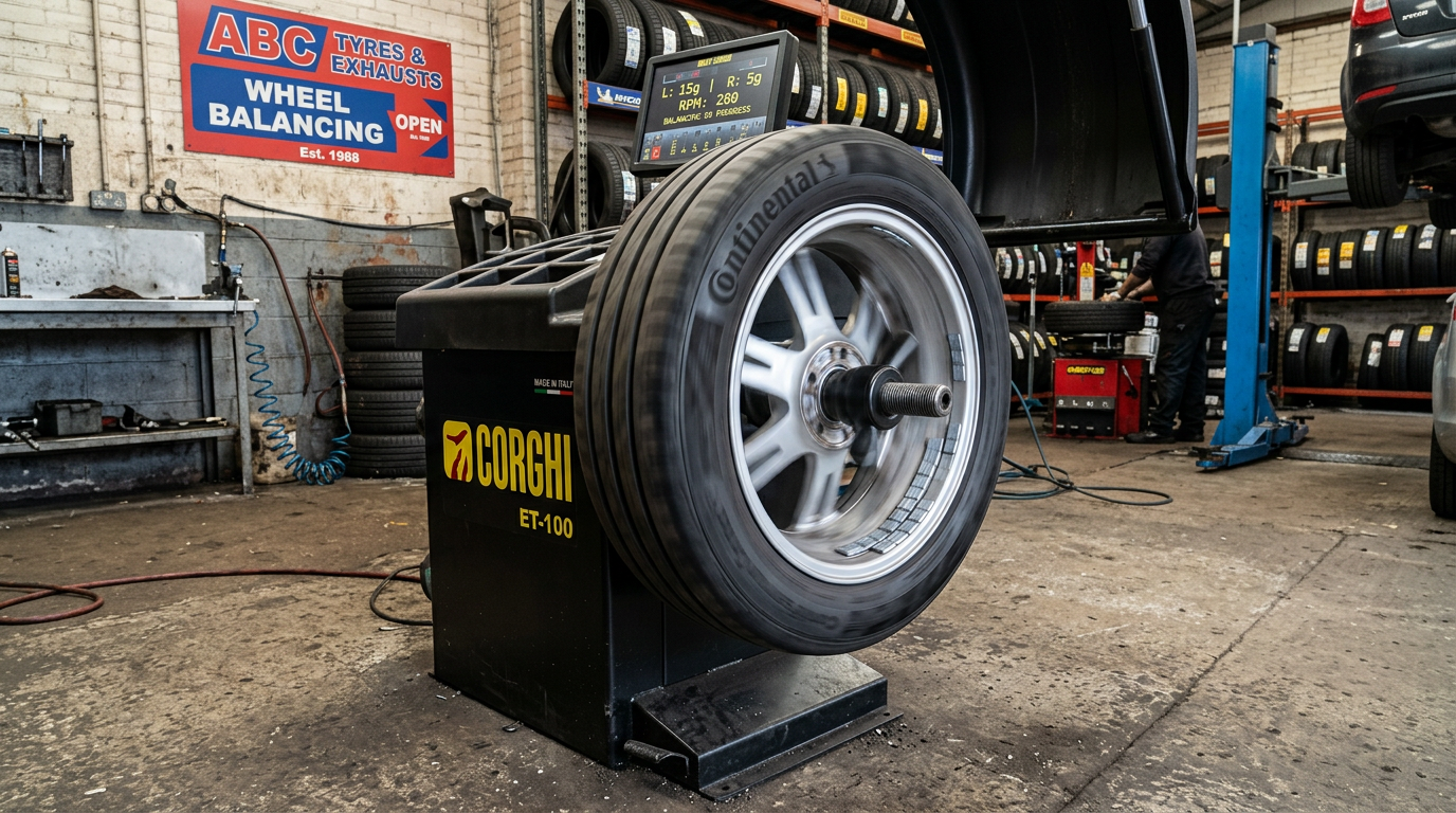 wheel balancing: steering vibration after new tyres (uk) Mobile Tyres